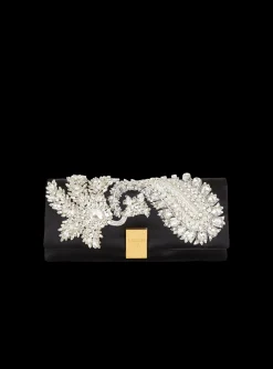 Fashion 1945 Soft Embroidered Satin Clutch Women Mini Bags|Handbags