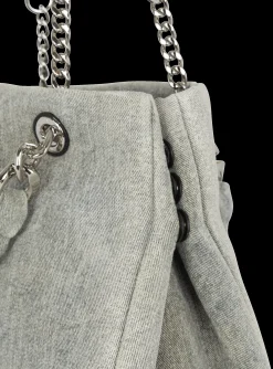 Hot 1945 Soft Faded Denim Tote Bag Women Tote Bags|Shoulder Bags