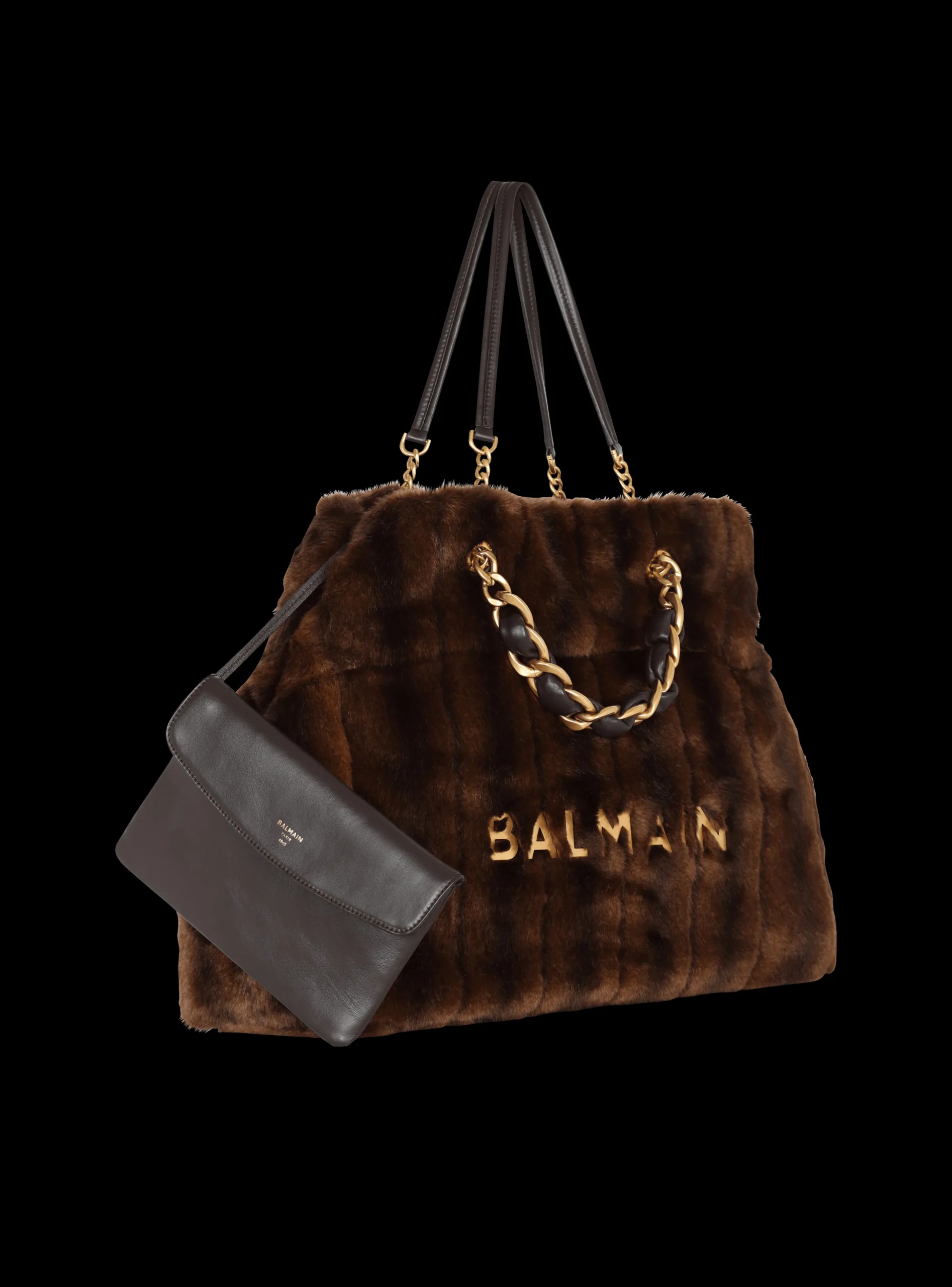 New 1945 Soft Faux Fur Tote Bag Women Tote Bags|Shoulder Bags