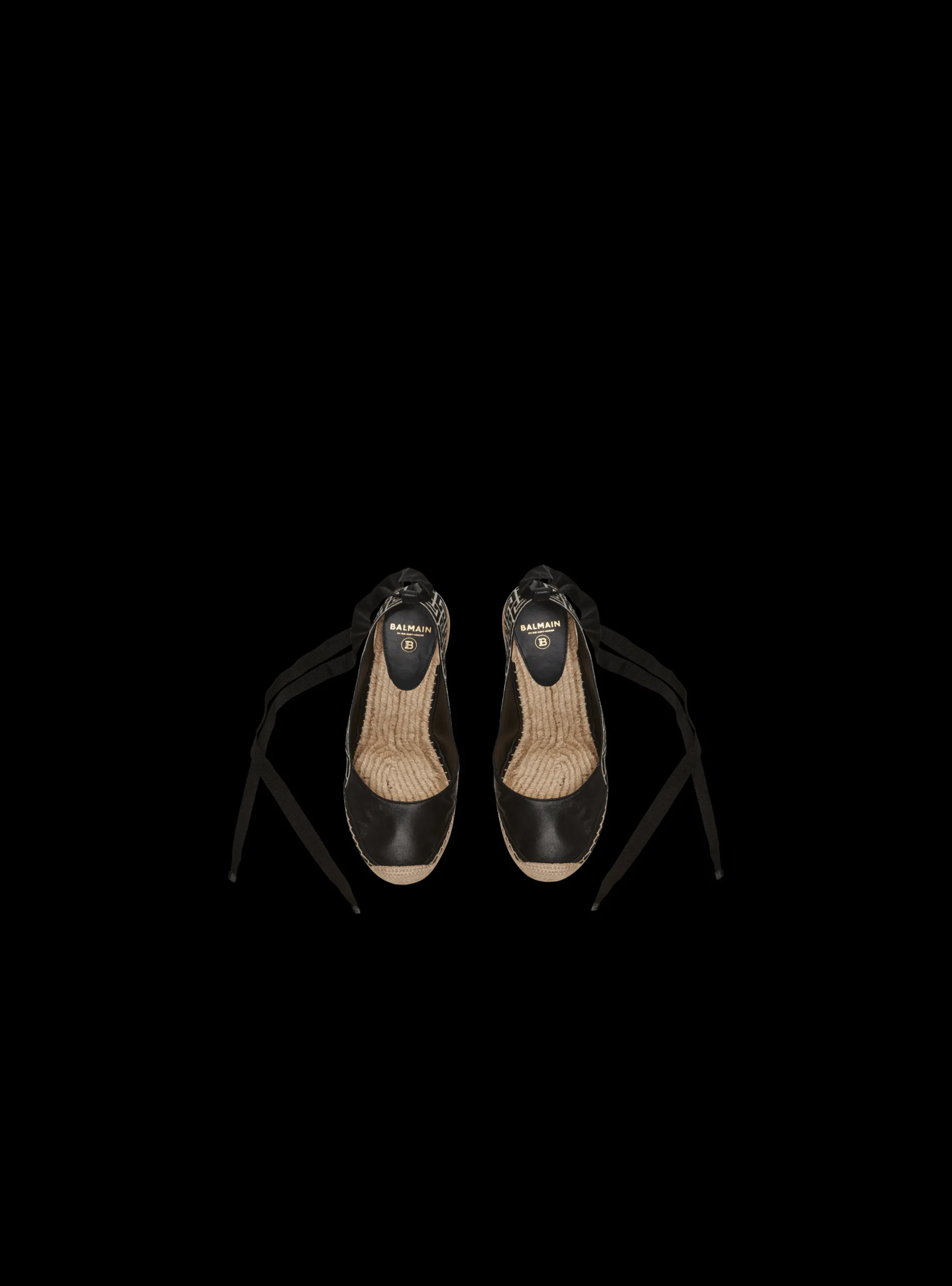 Best Alex Monogram Jacquard And Leather Espadrilles Women High Heels & Pumps