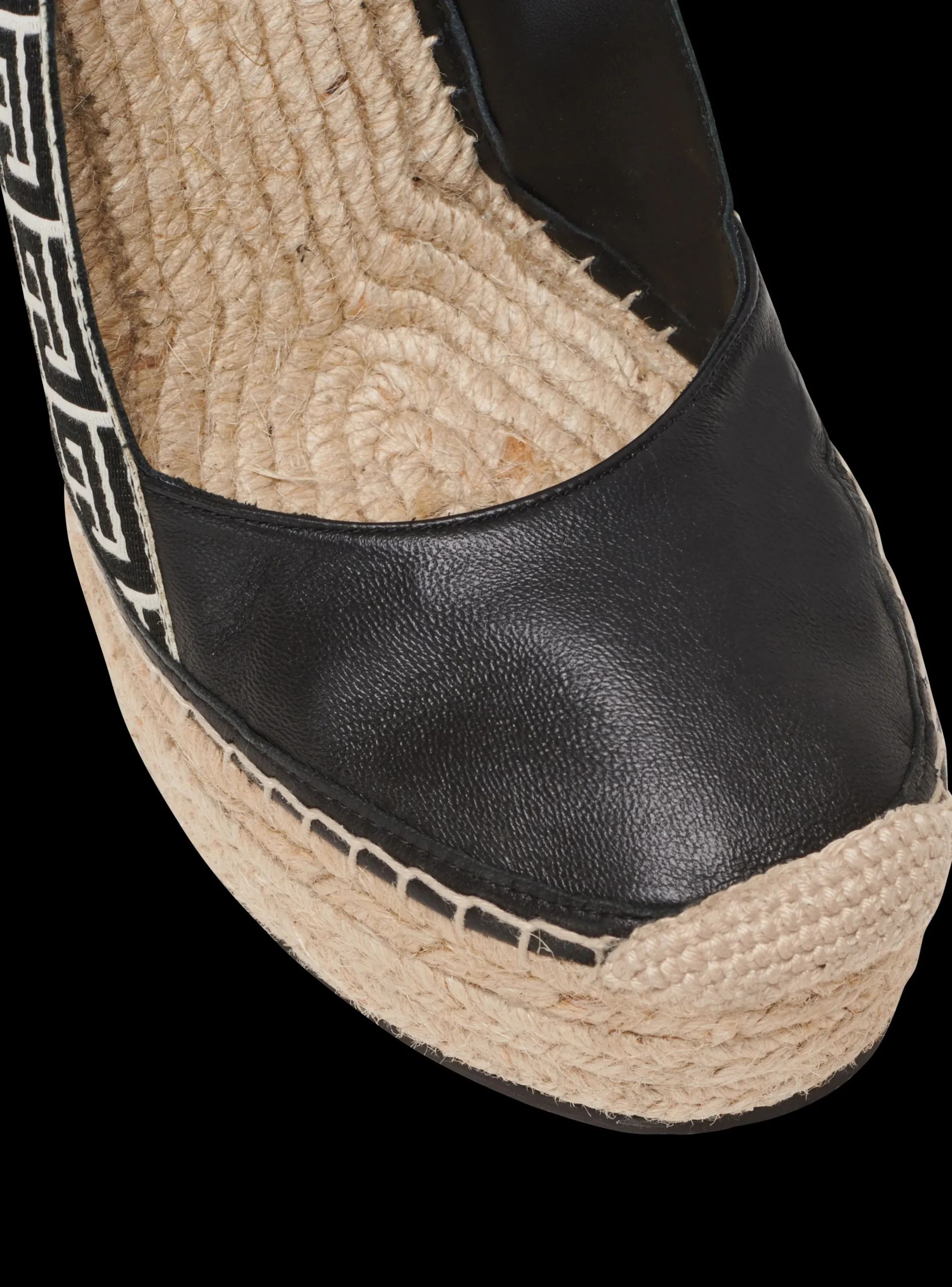 Best Alex Monogram Jacquard And Leather Espadrilles Women High Heels & Pumps