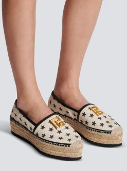 New Alex Star Print Espadrilles Women Flat Shoes