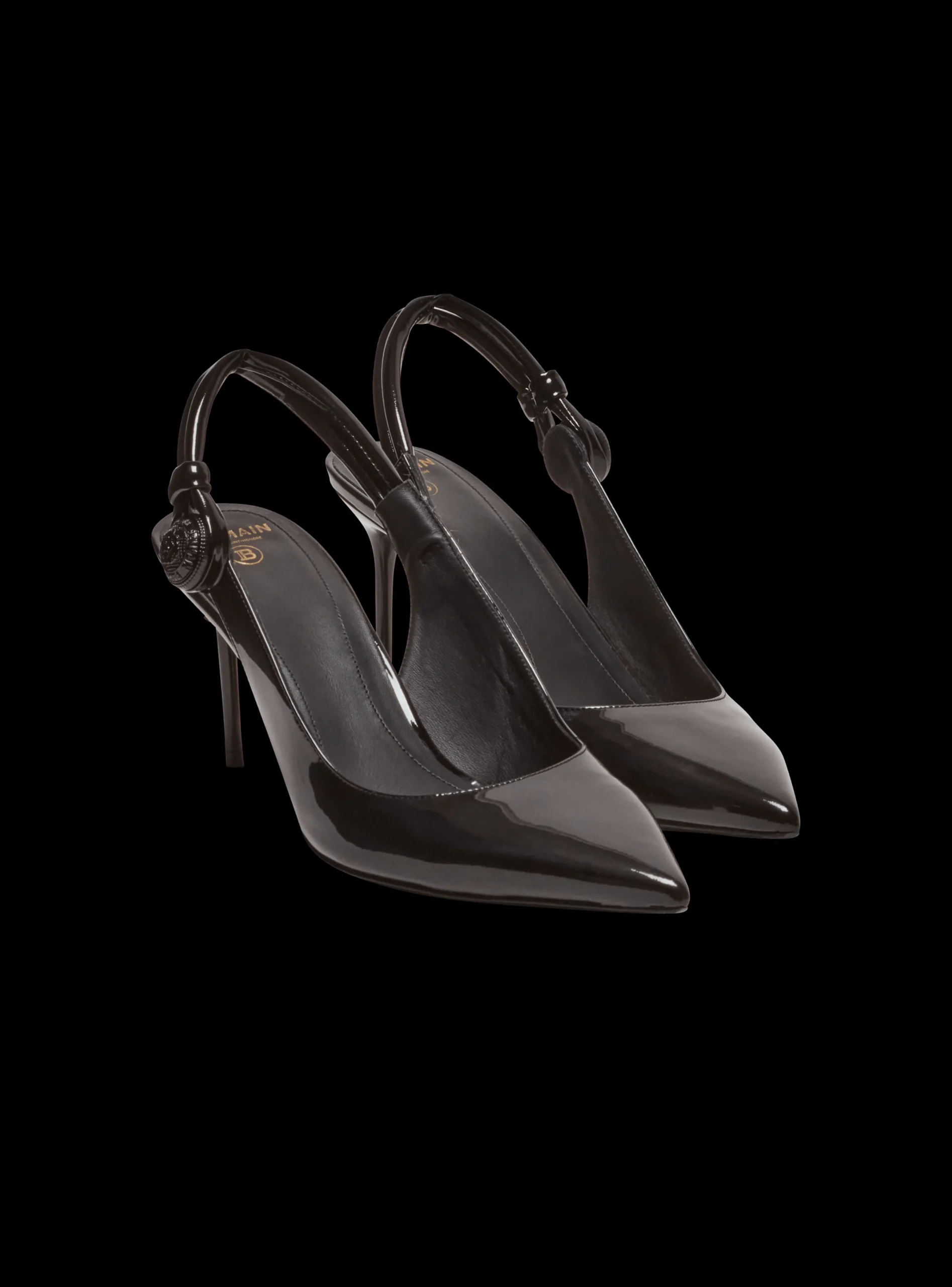 Cheap Alma Patent Leather Slingbacks Women High Heels & Pumps