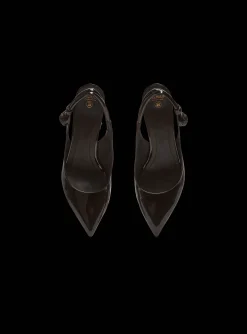 Cheap Alma Patent Leather Slingbacks Women High Heels & Pumps