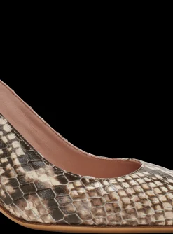 Shop Alma Snakeskin-effect Leather Slingbacks Women High Heels & Pumps