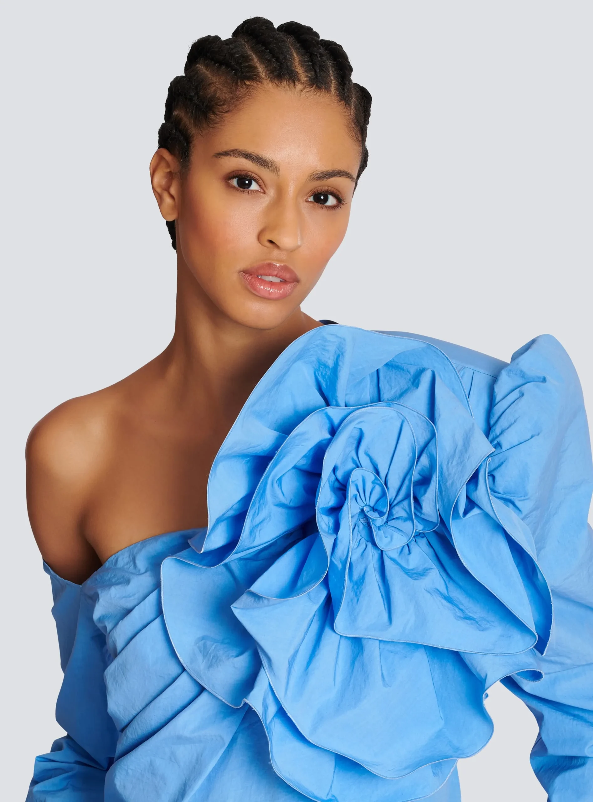 Cheap Asymmetric Poplin Shirt With Rose Women Tops And Shirts