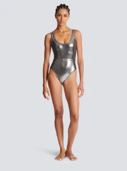 Fashion B Metallic Swimsuit Women Swimwear