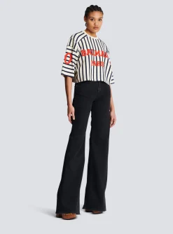 Fashion Baseball Cropped T-Shirt Women T-Shirts