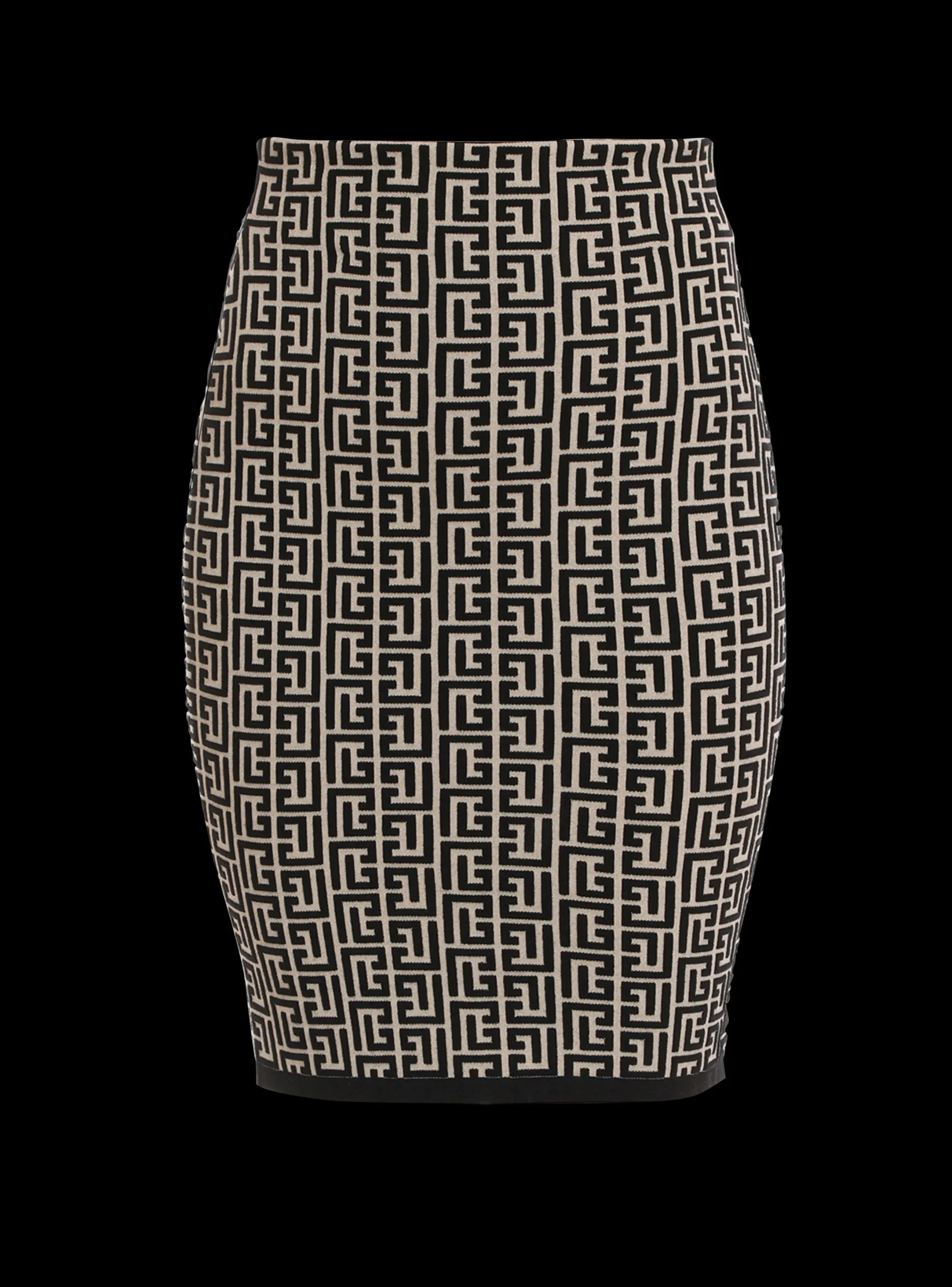 Cheap Bicolor Jacquard Knit Skirt Women Skirts