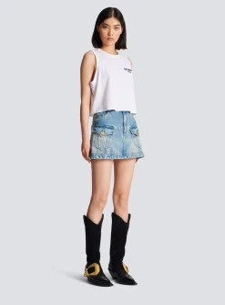 Best Sale Flocked Tank Top Women T-Shirts