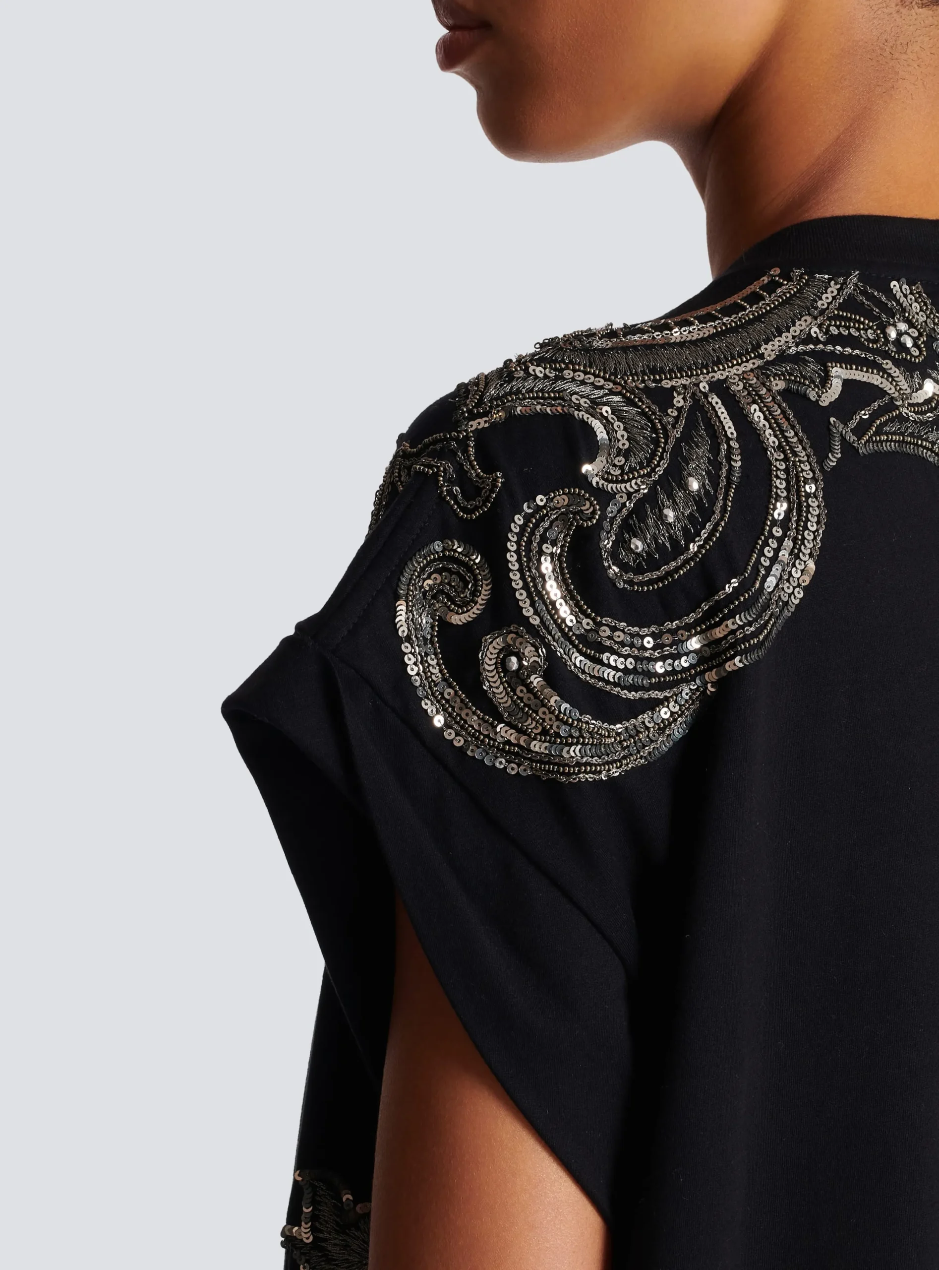 Flash Sale Signature Chain Embroidered T-shirt Dress Women Dresses