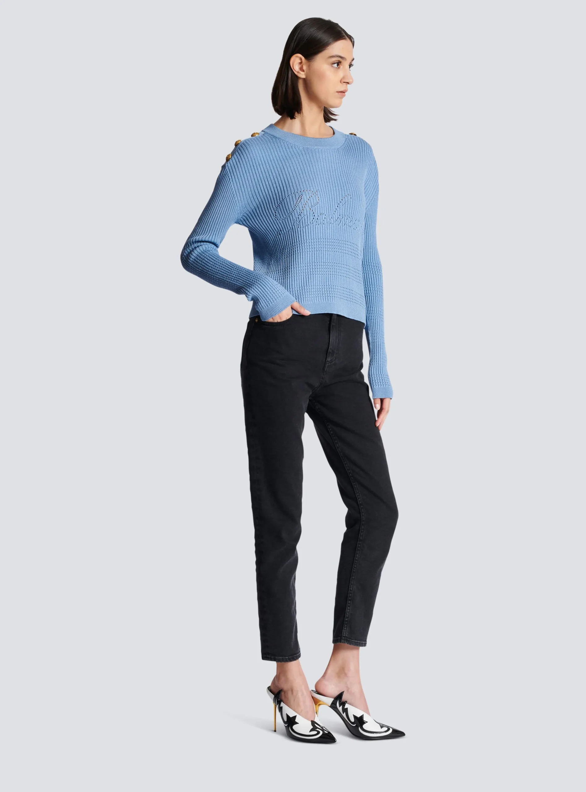 Online Signature Knit Jumper Women Knitwear