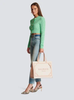 Online B-Army 42 Canvas And Smooth Leather Tote Bag Women Tote Bags|Handbags