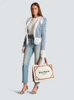 Best B-Army 42 Canvas Tote Bag With Leather Details Women Tote Bags|B-Army Bags