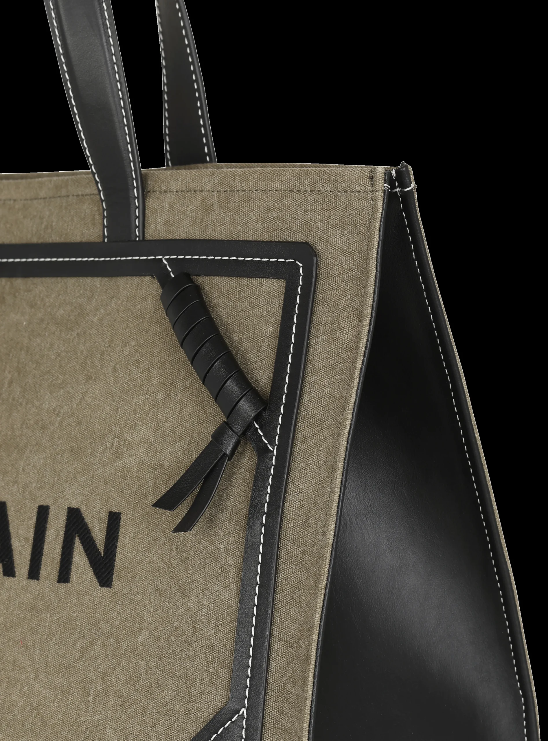 Discount B-Army 42 Canvas Tote Bag With Leather Details Women Tote Bags|B-Army Bags