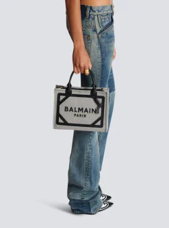 Sale B-Army Canvas And Leather Tote Bag Women Tote Bags|Shoulder Bags