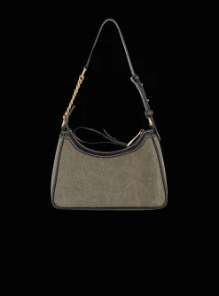 Sale B-Army Canvas Bag With Leather Inserts Women Shoulder Bags|Handbags