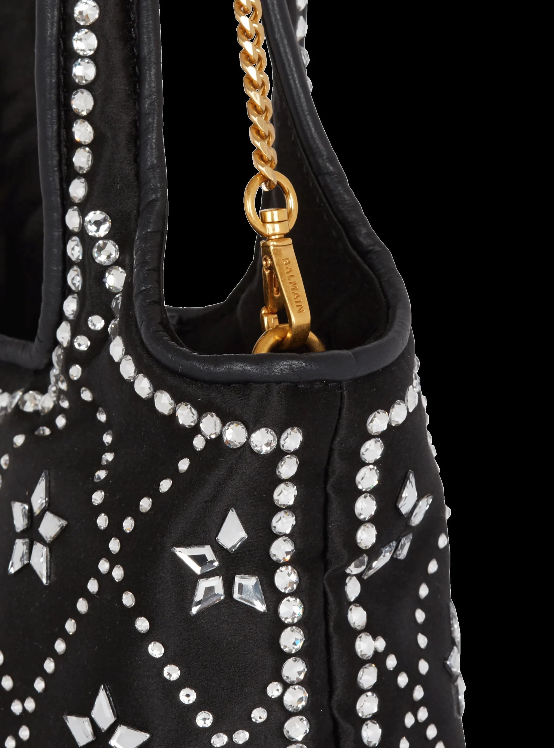 Discount B-Army Grocery Bag In Satin And Crystals Women Tote Bags|Shoulder Bags