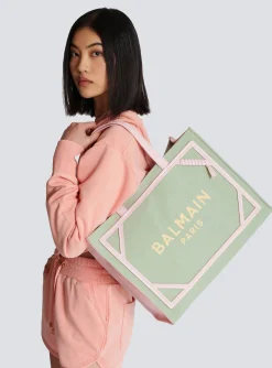 Hot B-Army Medium Canvas And Leather Tote Bag Women Tote Bags|Shoulder Bags