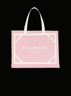 Shop B-Army Medium Canvas And Leather Tote Bag Women Tote Bags|Shoulder Bags