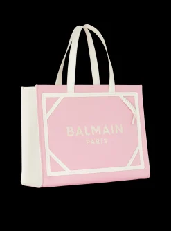 Shop B-Army Medium Canvas And Leather Tote Bag Women Tote Bags|Shoulder Bags
