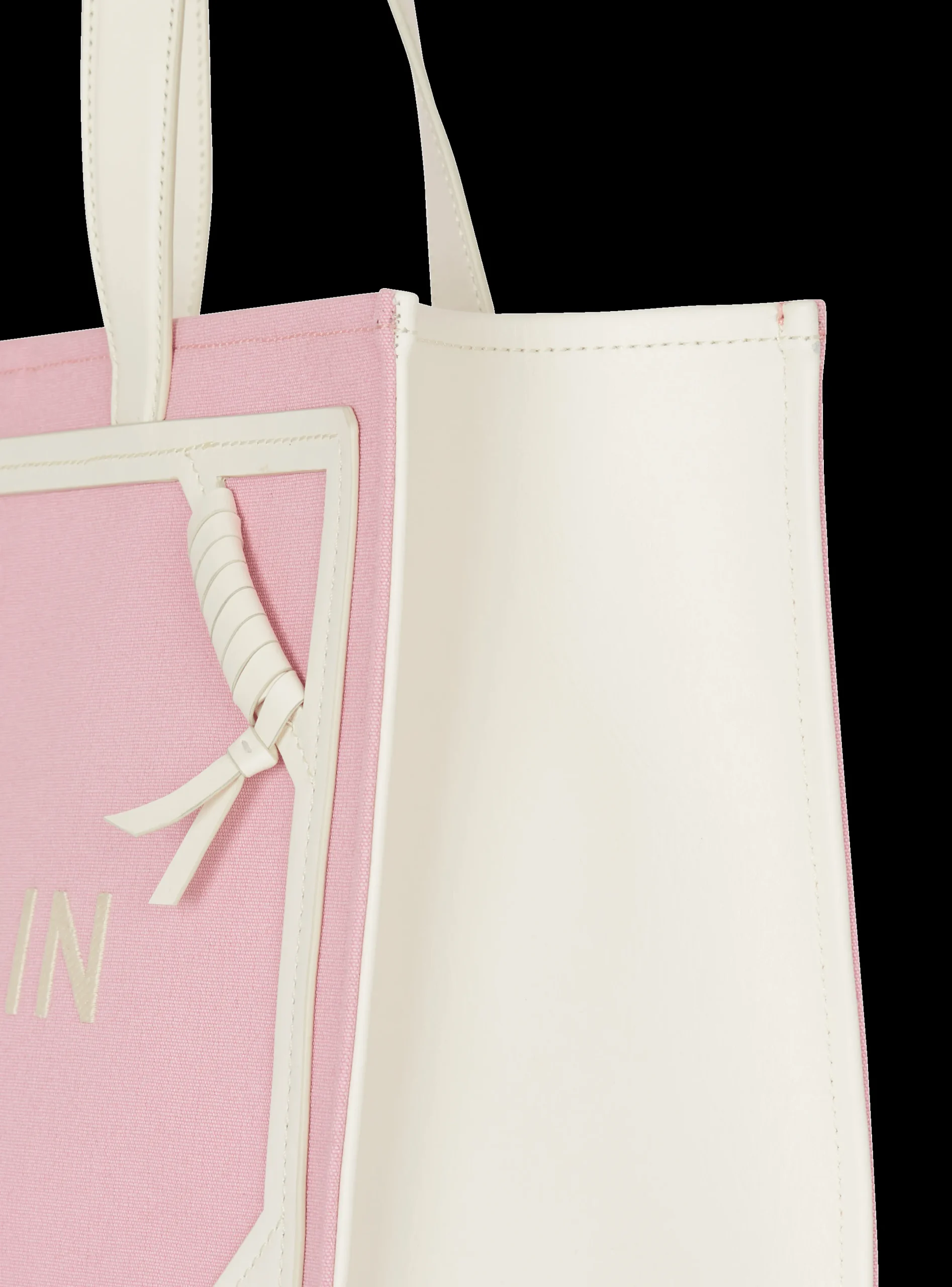 Shop B-Army Medium Canvas And Leather Tote Bag Women Tote Bags|Shoulder Bags