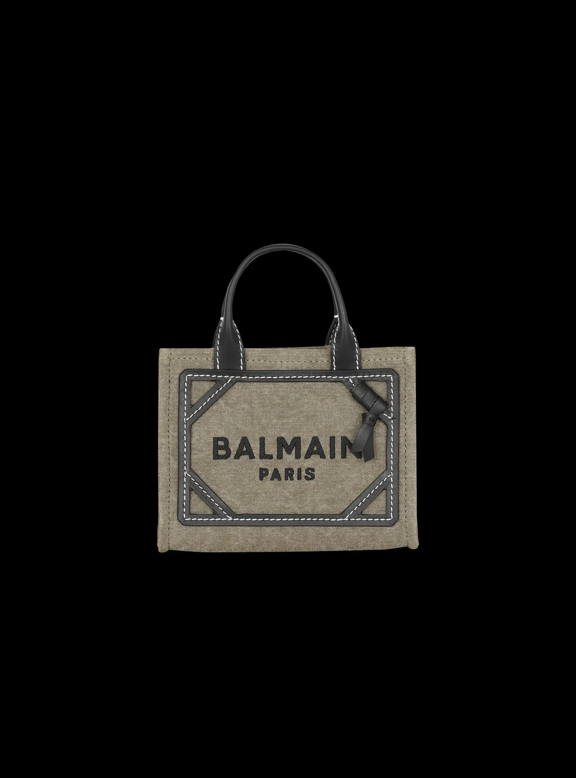 Online B-Army Mini Canvas Shopping Bag With Leather Inserts Women Mini Bags|Shoulder Bags