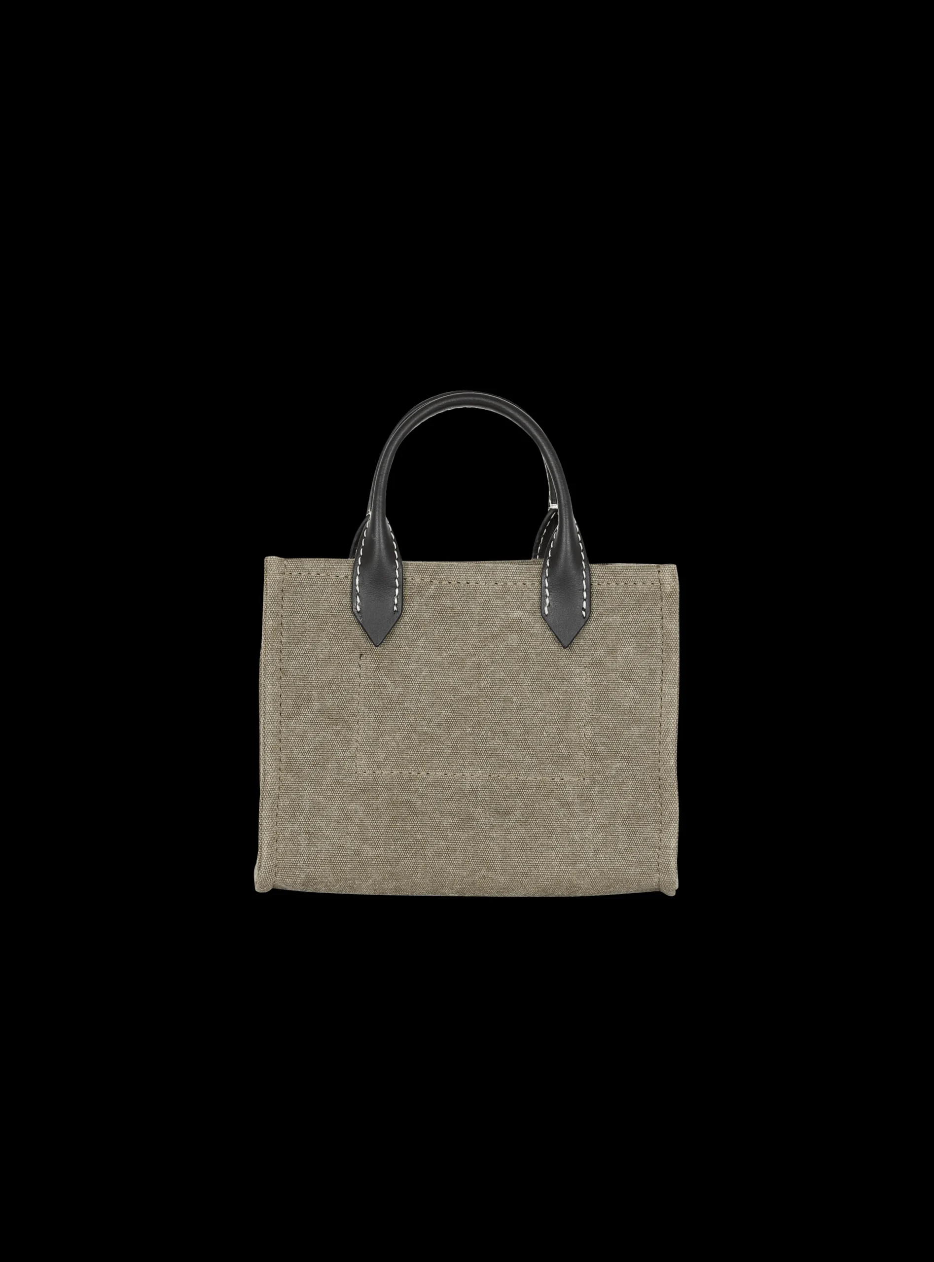 Online B-Army Mini Canvas Shopping Bag With Leather Inserts Women Mini Bags|Shoulder Bags