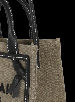 Online B-Army Mini Canvas Shopping Bag With Leather Inserts Women Mini Bags|Shoulder Bags