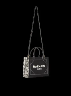 New B-Army Monogrammed Canvas And Smooth Leather Tote Bag Women Tote Bags|Shoulder Bags