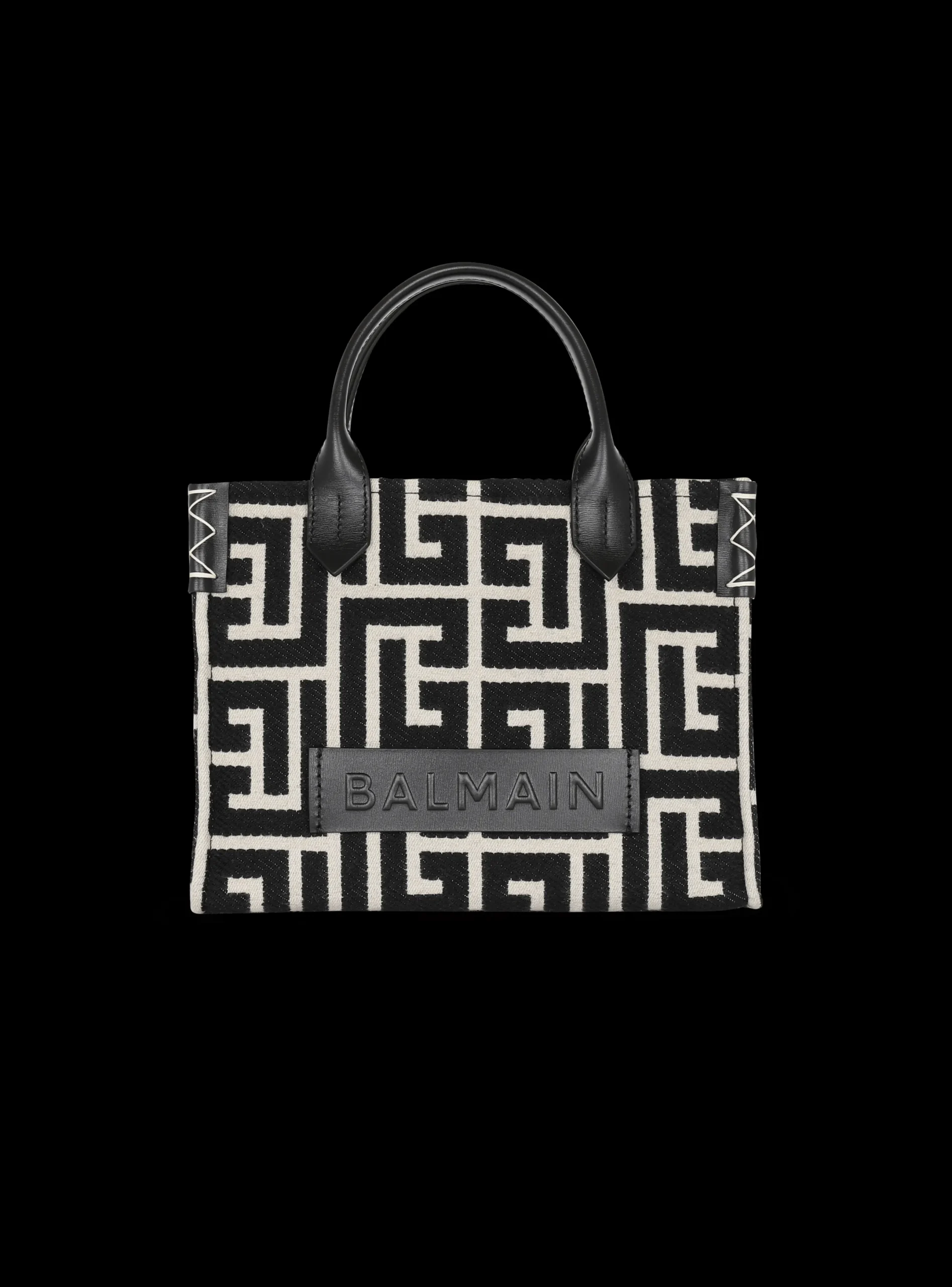 Best B-Army Monogrammed Jacquard And Leather Tote Bag Women Tote Bags|Shoulder Bags