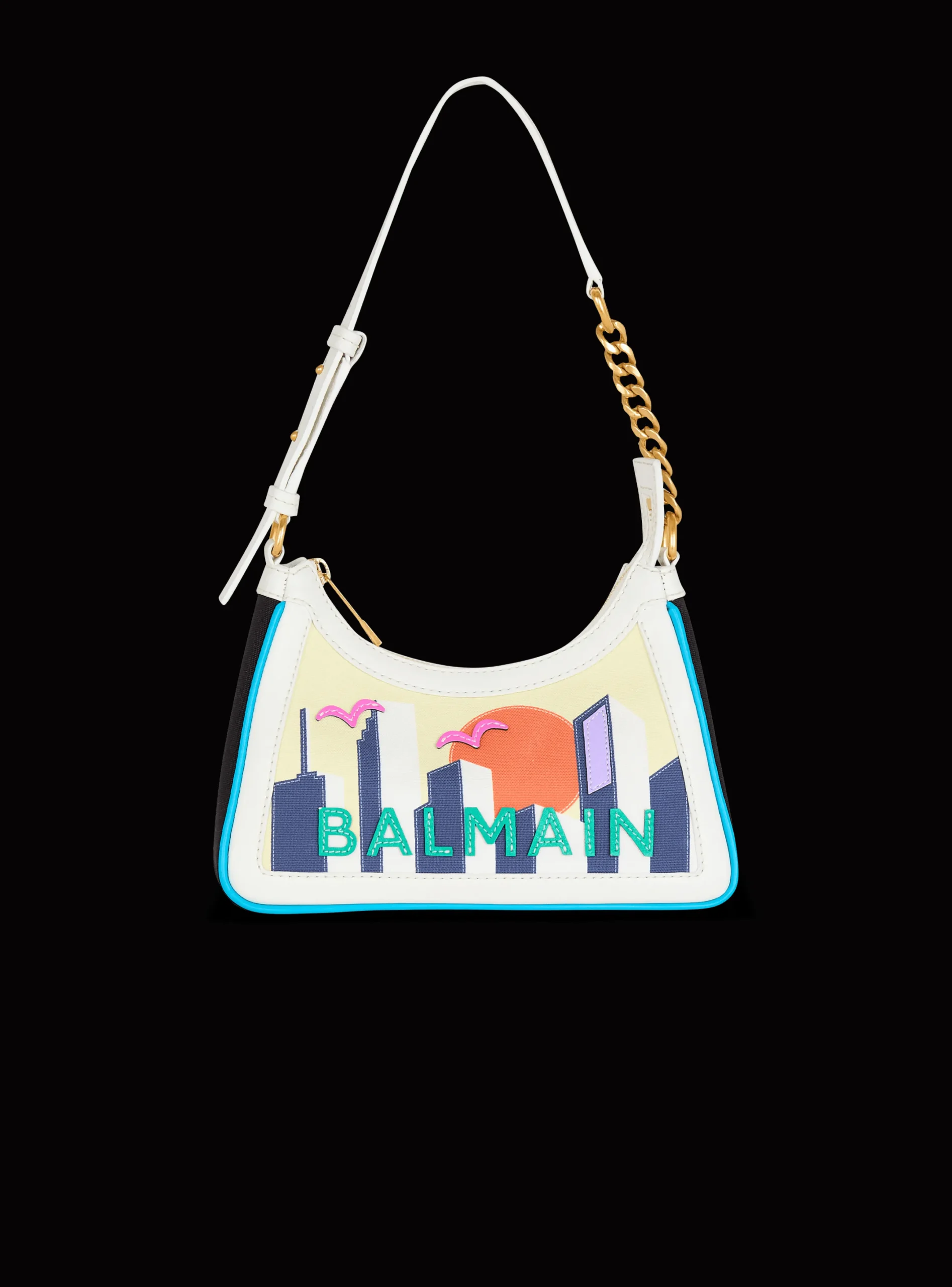 Cheap B-Army Shoulder Bag In Calfskin And Printed Postcard Canvas Women Shoulder Bags|B-Army Bags