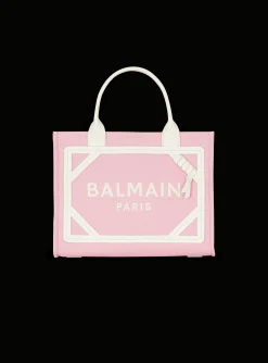 Cheap B-Army Small Canvas And Leather Tote Bag Women Tote Bags|Shoulder Bags