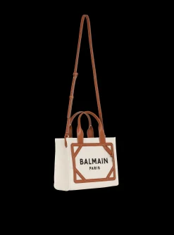 Flash Sale B-Army Small Canvas Shopping Bag With Leather Inserts Women Tote Bags|Shoulder Bags