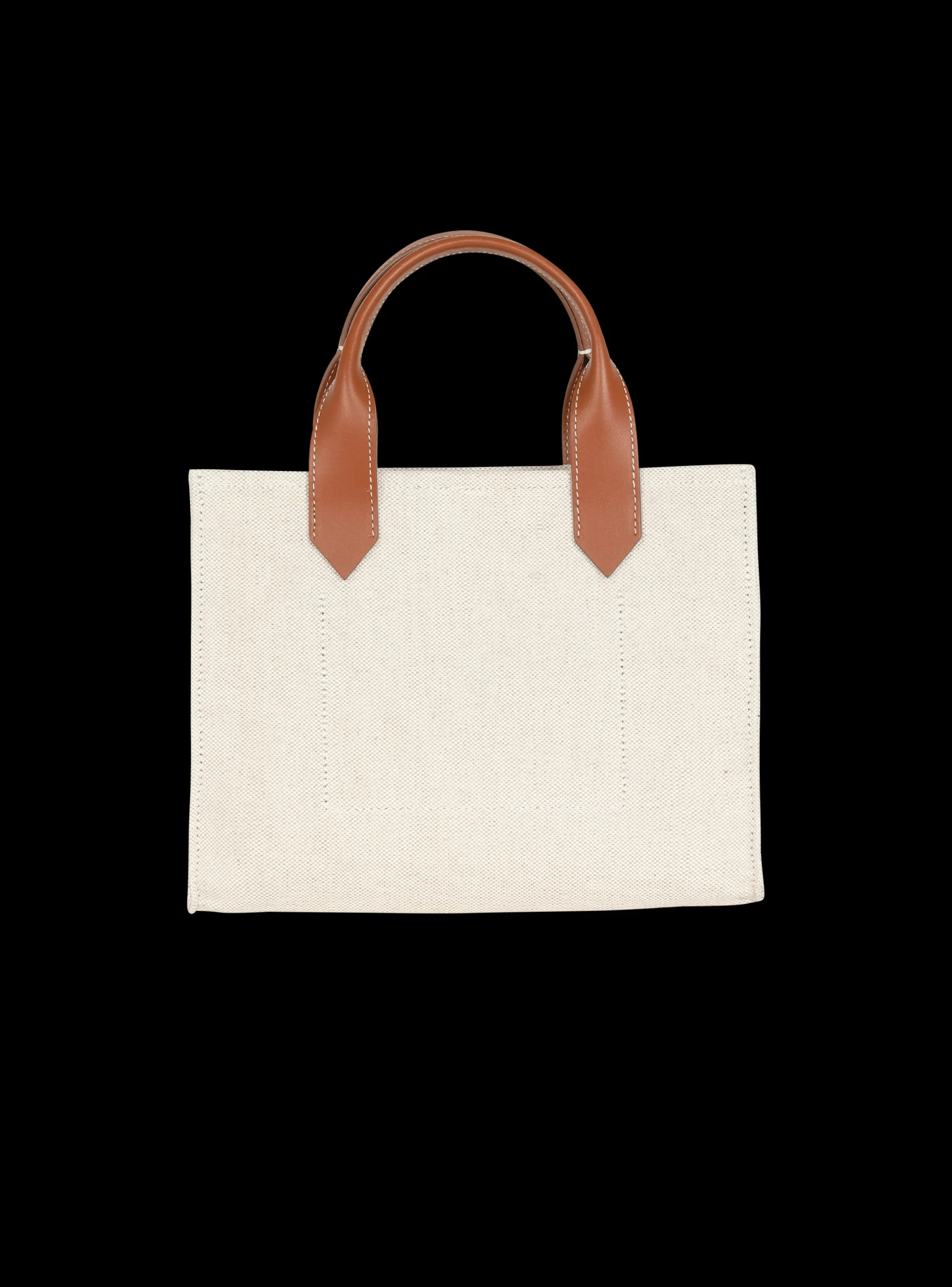 Flash Sale B-Army Small Canvas Shopping Bag With Leather Inserts Women Tote Bags|Shoulder Bags