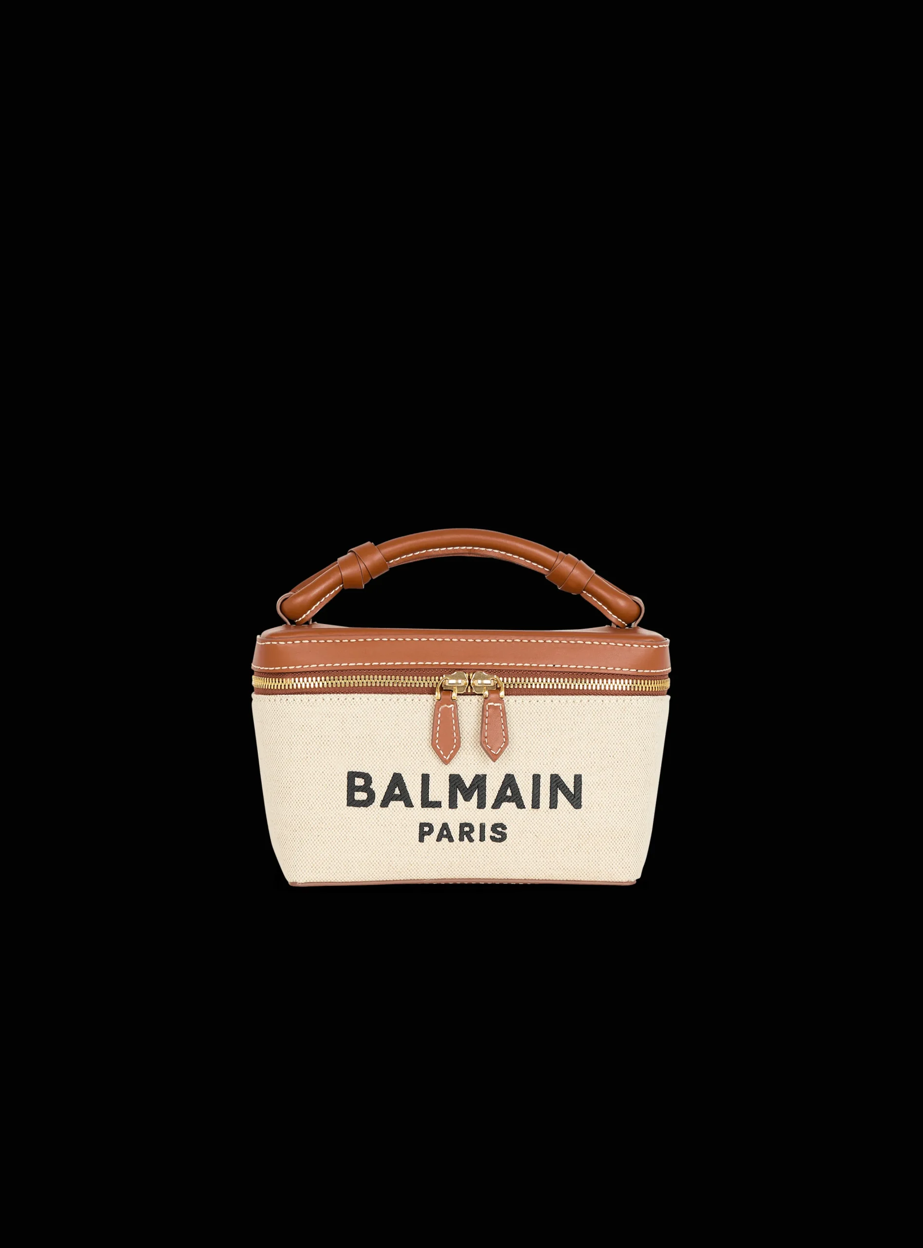 Shop B-Army Vanity Case In Canvas And Leather Women Mini Bags|Crossbody Bags