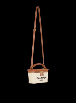 Shop B-Army Vanity Case In Canvas And Leather Women Mini Bags|Crossbody Bags