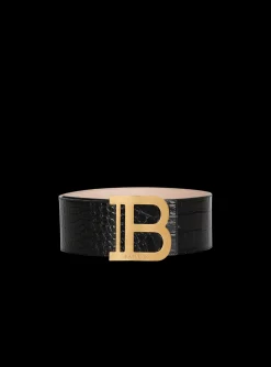 Discount B-Belt In Crocodile-print Leather Women Belts