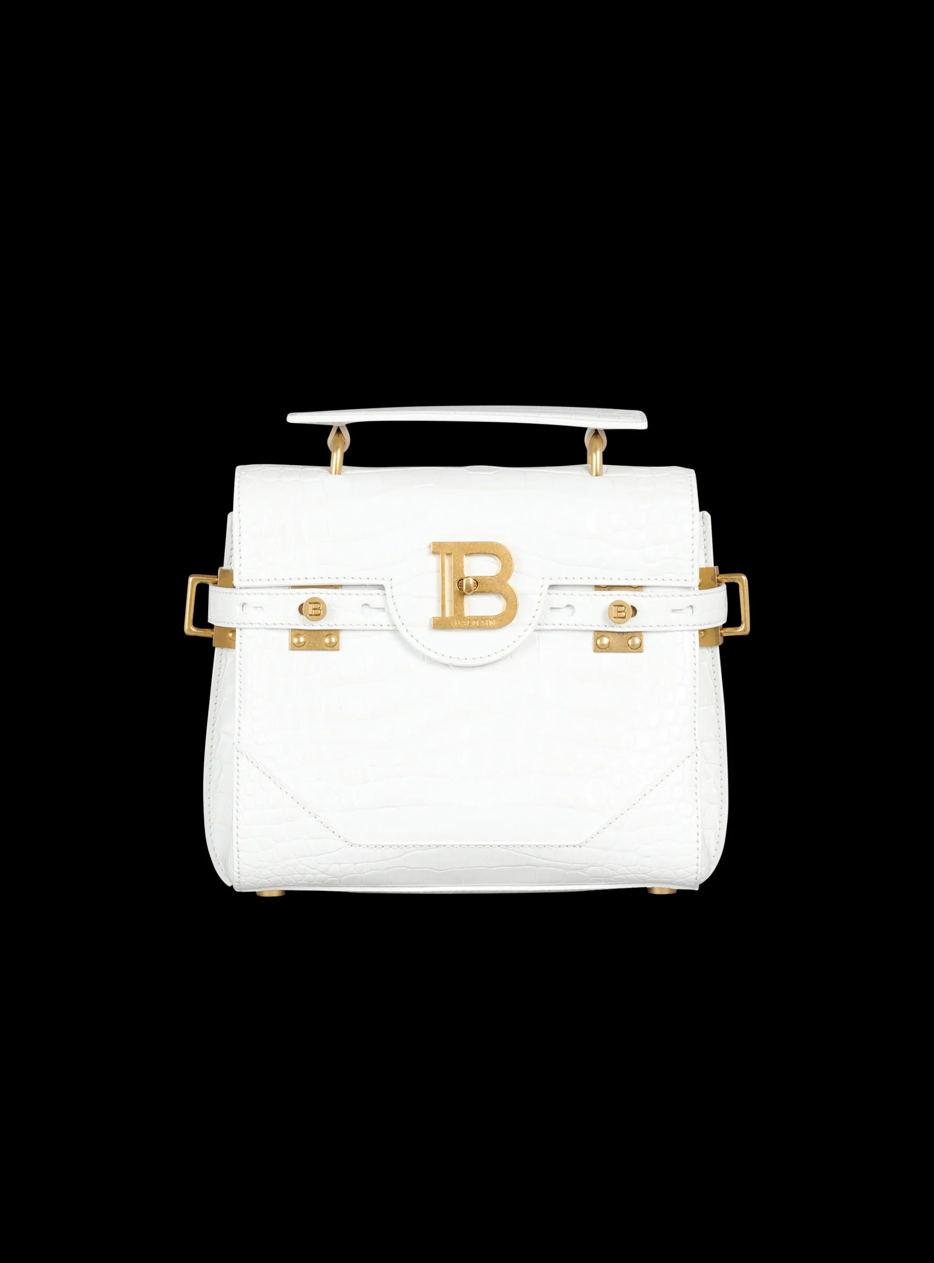 New B-Buzz 23 Bag In Crocodile Effect-embossed Leather Women Shoulder Bags|Crossbody Bags