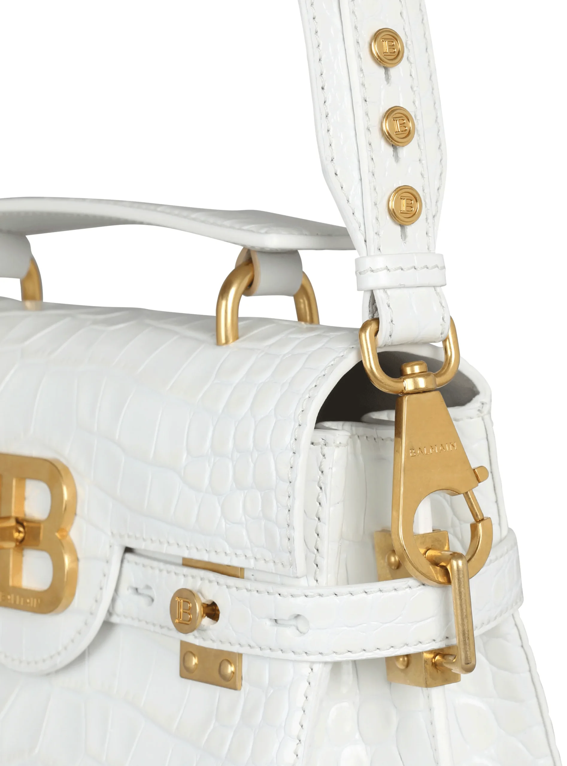 New B-Buzz 23 Bag In Crocodile Effect-embossed Leather Women Shoulder Bags|Crossbody Bags