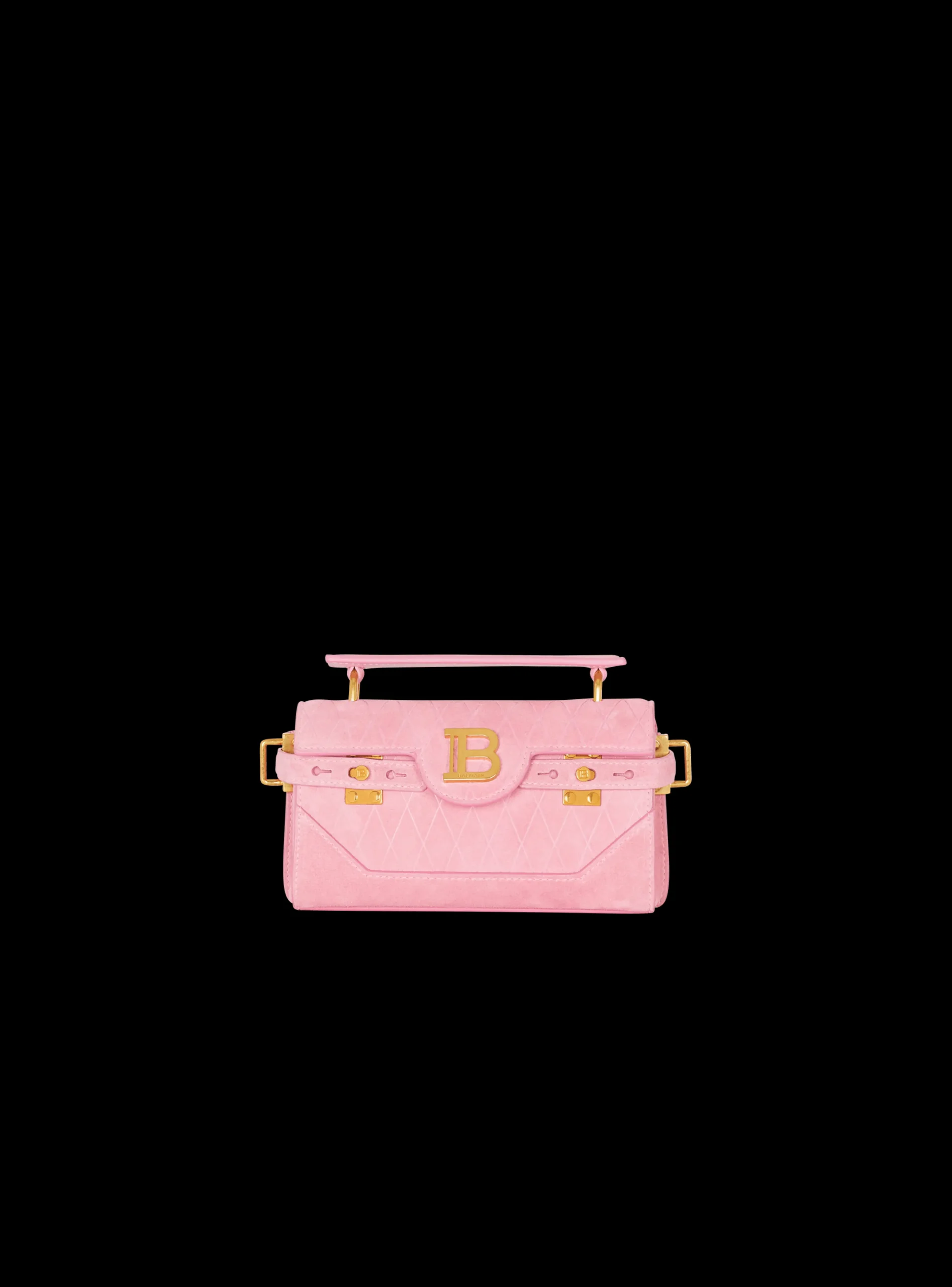 Best B-Buzz 19 Bag In Grid Embossed Suede Leather Bags