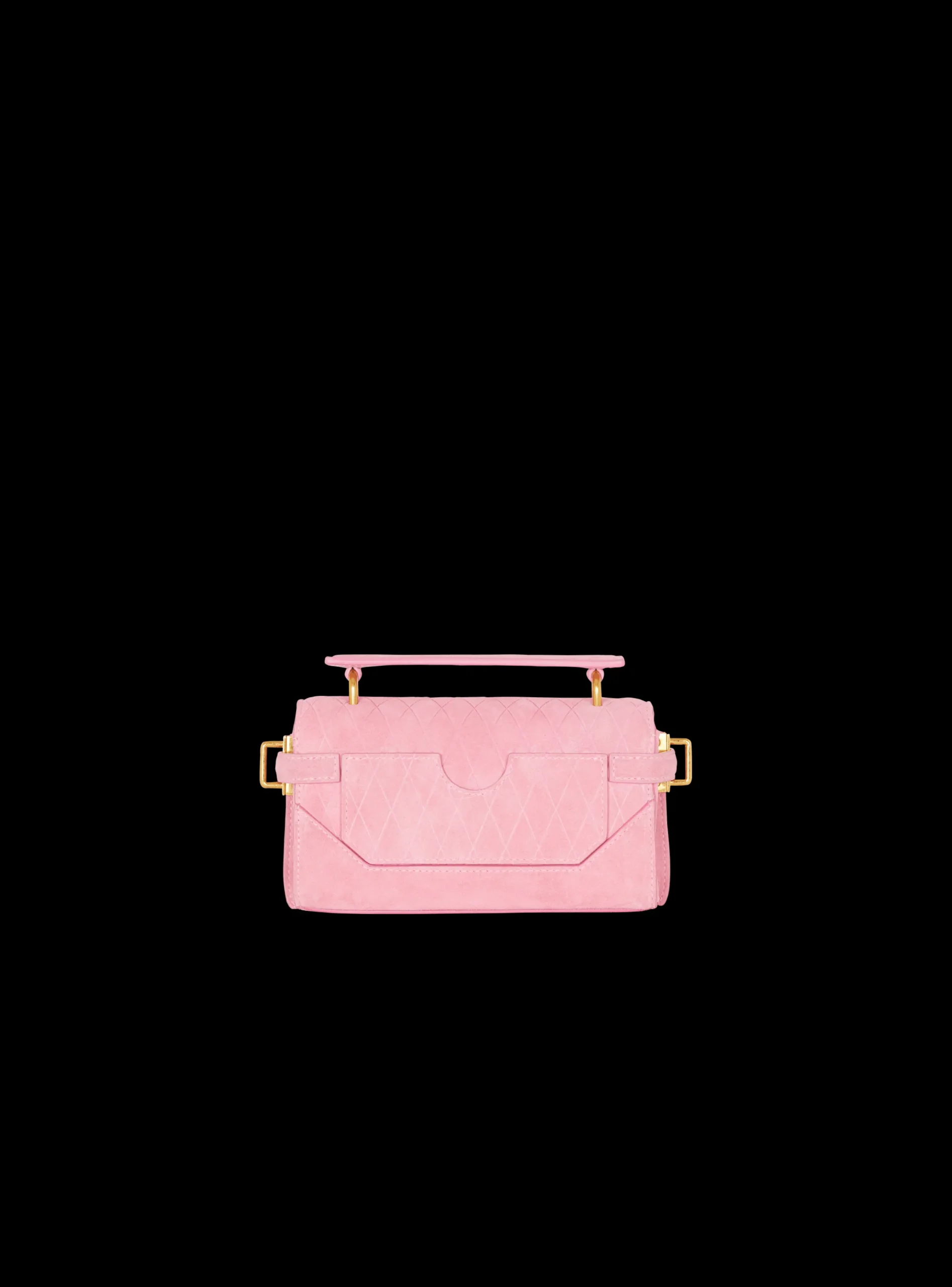 Best B-Buzz 19 Bag In Grid Embossed Suede Leather Bags
