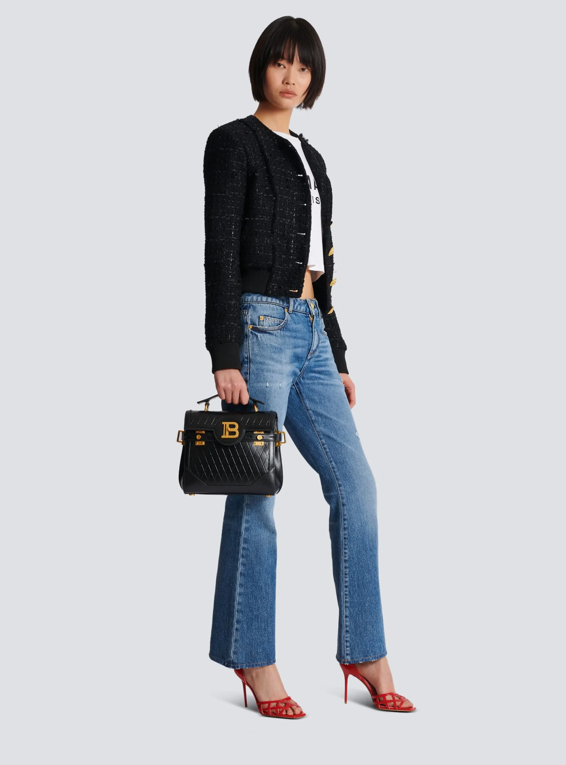Flash Sale B-Buzz 23 Bag In Grid-embossed Calfskin Women Shoulder Bags|Crossbody Bags