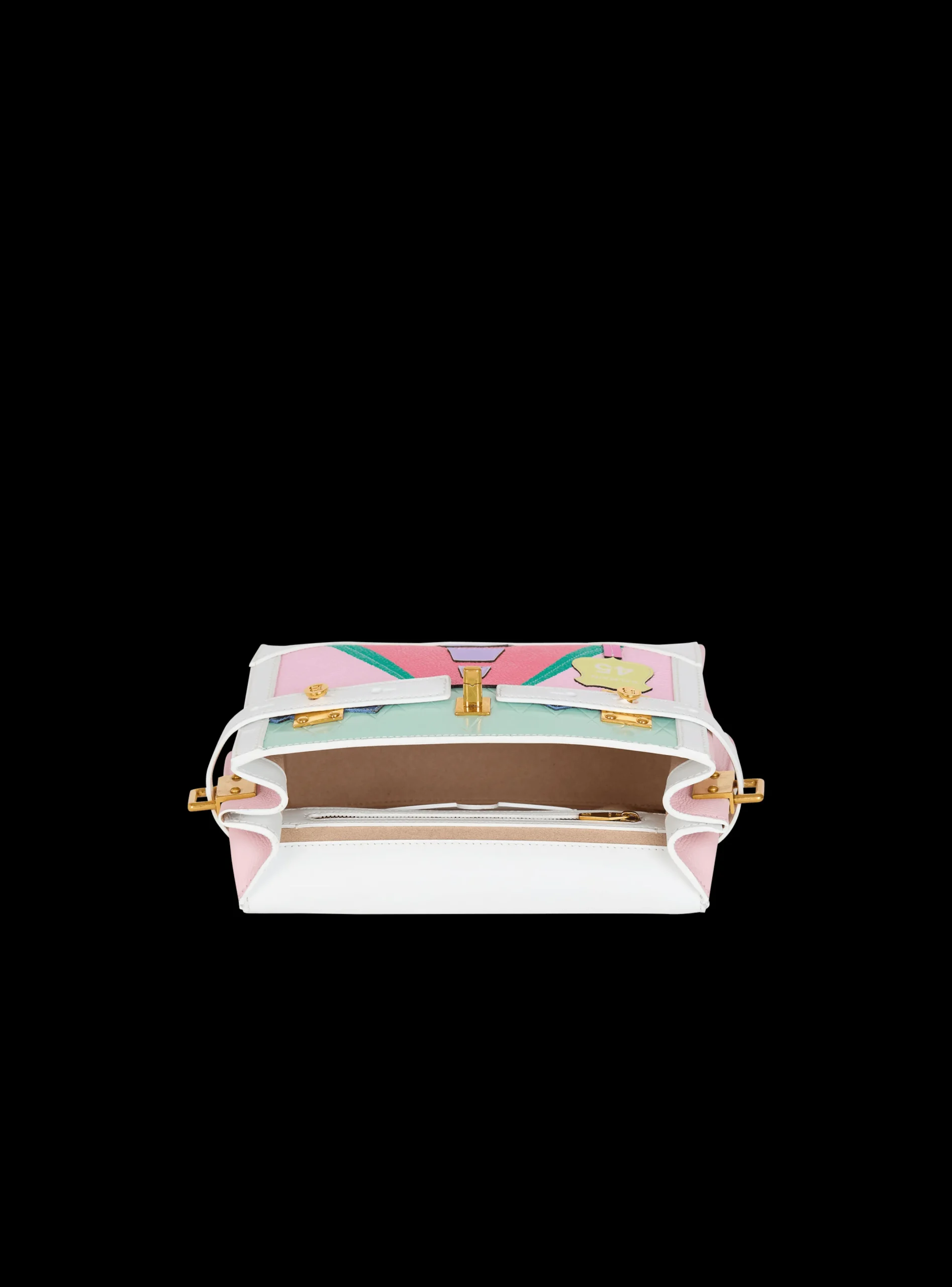 New B-Buzz 23 Calfskin And Postcard Patchwork Bag Women Shoulder Bags|Crossbody Bags
