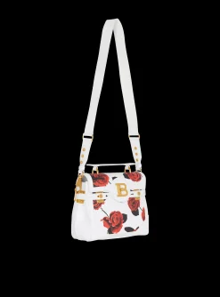 Fashion B-Buzz 23 Calfskin Bag With A Roses Print And Embossed Grid Motif Women Shoulder Bags|Crossbody Bags