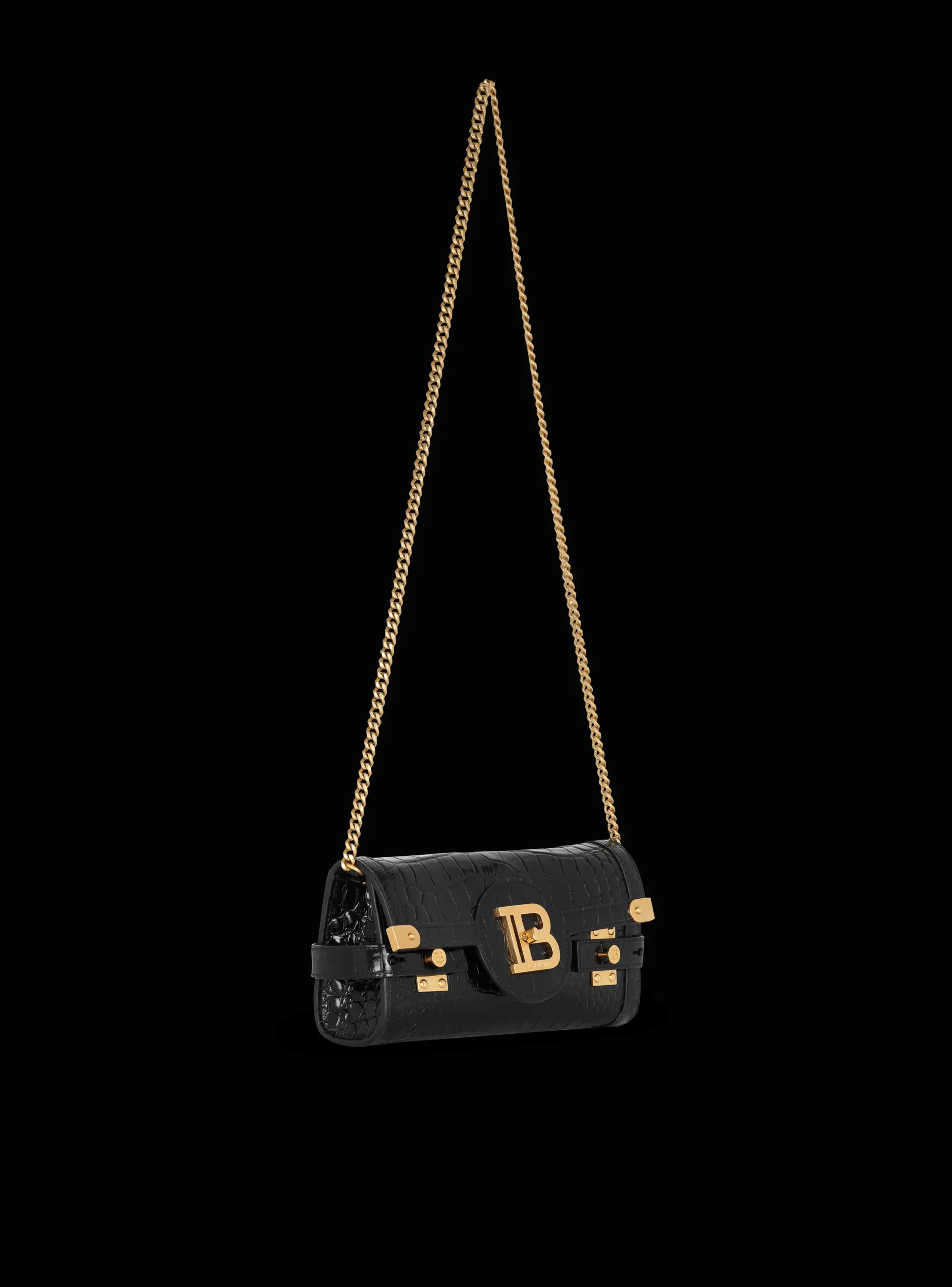 Shop B-Buzz 23 Clutch In Crocodile-print Leather Women Mini Bags|Shoulder Bags