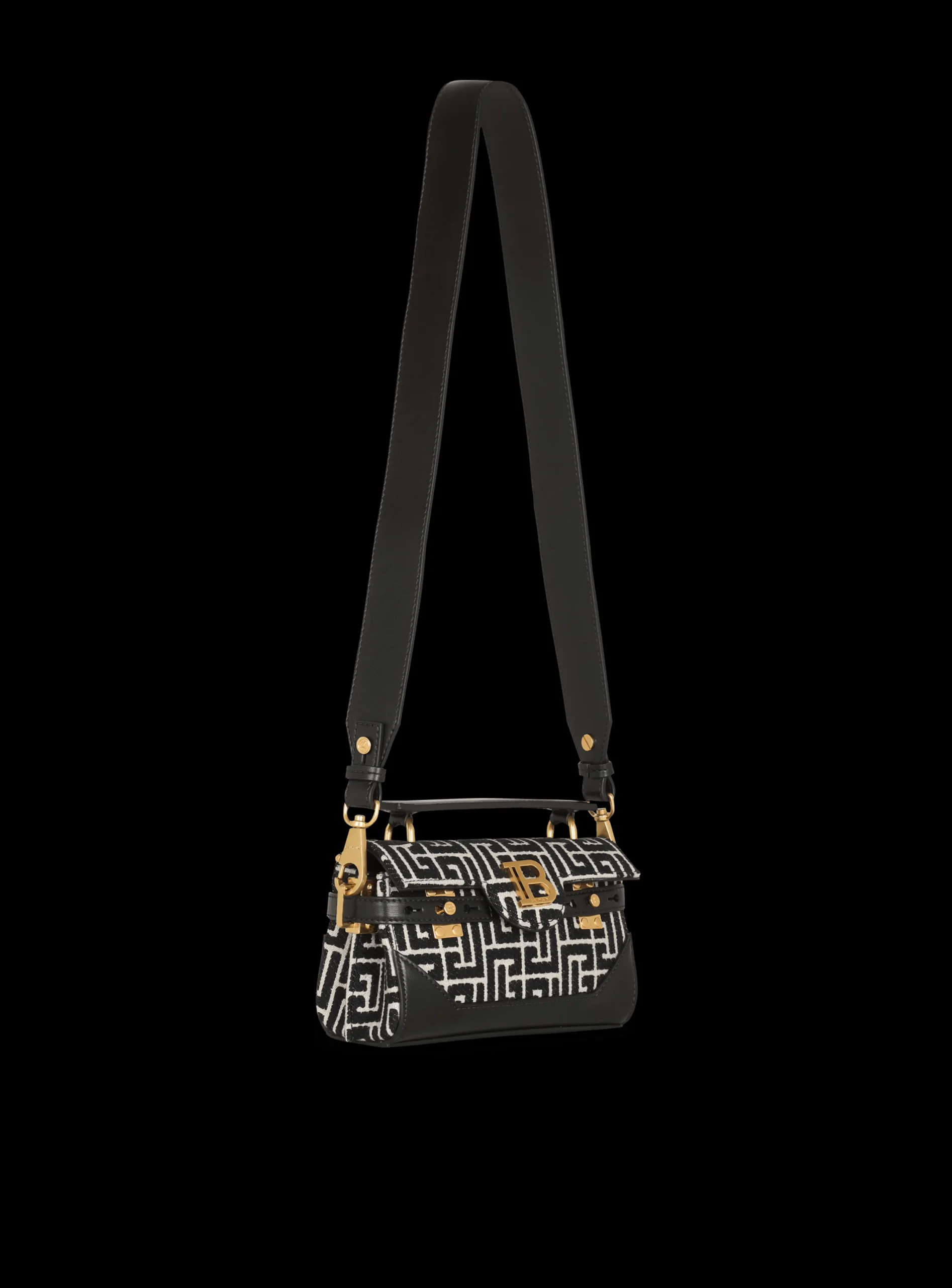 Store B-Buzz 19 Leather Bag With Jacquard Monogram Women Mini Bags|Shoulder Bags