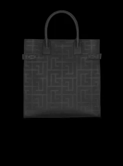 Discount B-Buzz 36 Monogrammed Canvas And Leather Tote Bag Bags And Backpacks