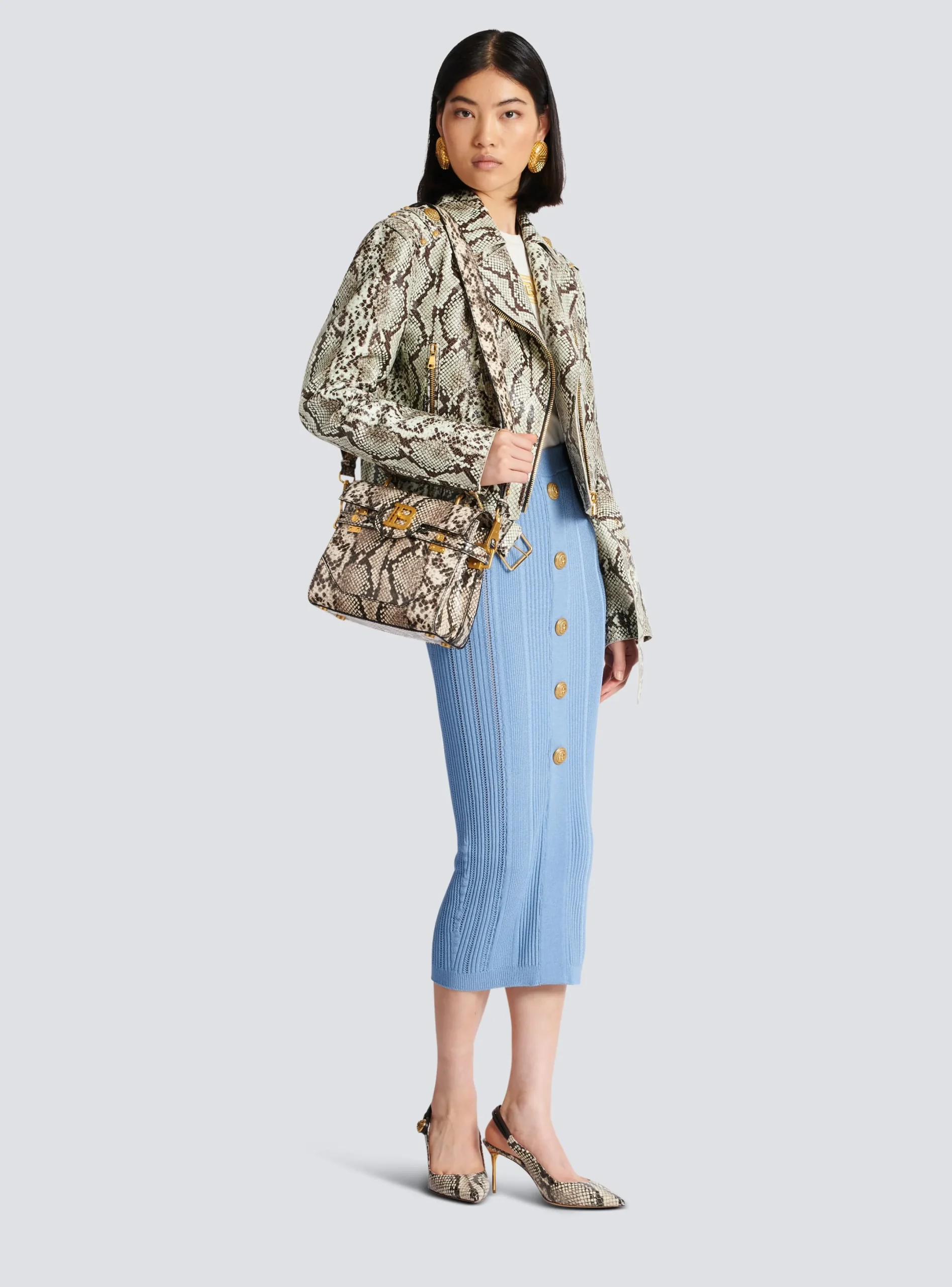 Cheap B-Buzz 23 Snakeskin-effect Leather Bag Women Shoulder Bags|Crossbody Bags
