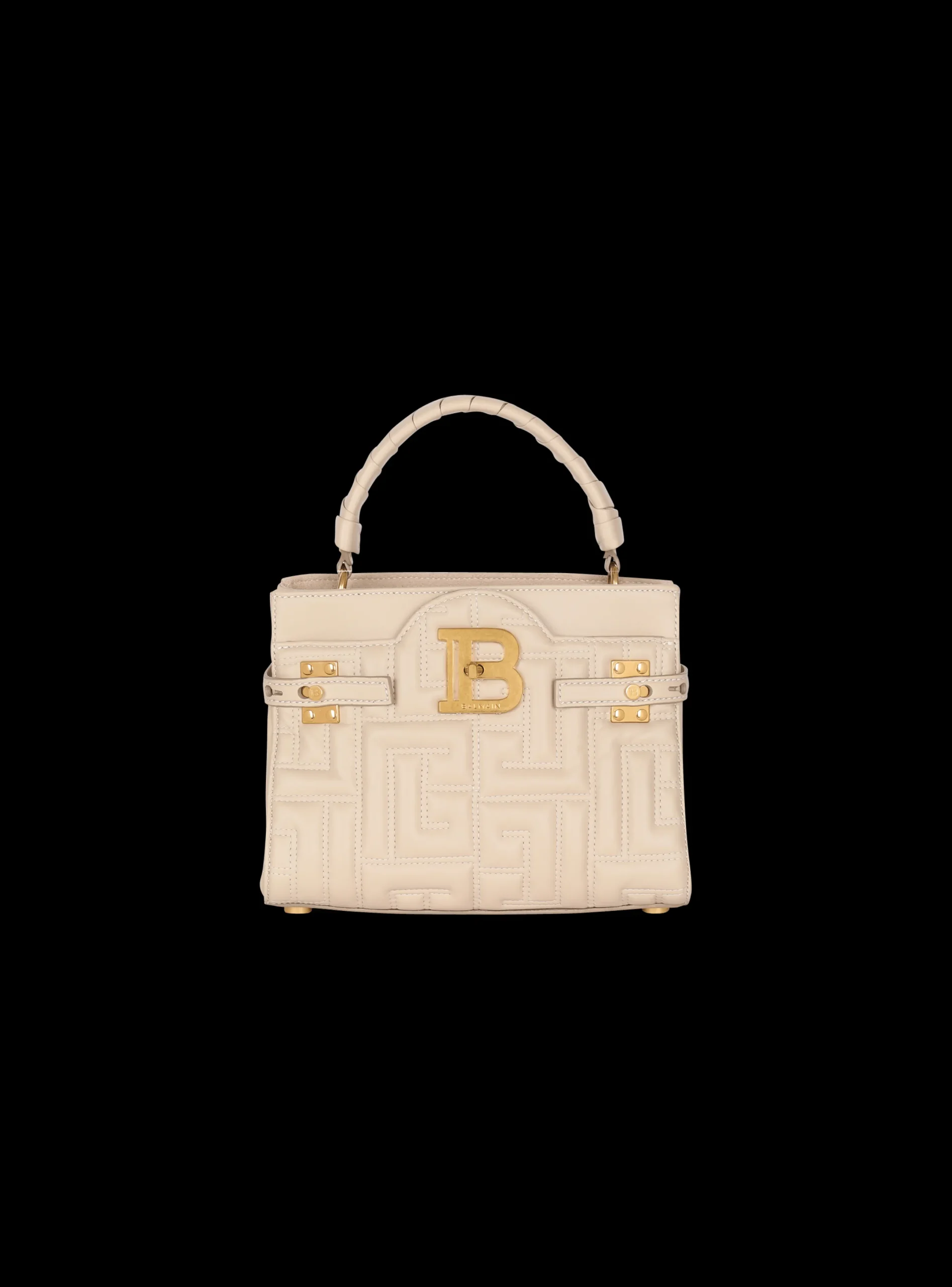 Shop B-Buzz 22 Top Handle Bag In Monogram Quilted Leather Women Shoulder Bags|Crossbody Bags